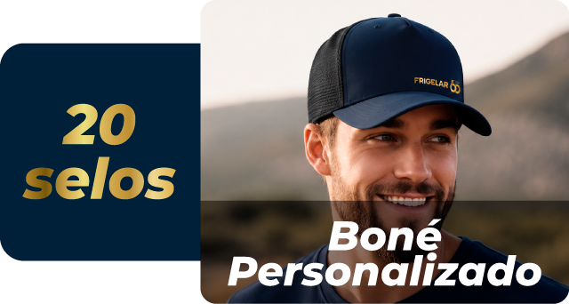20 selos: boné personalizado